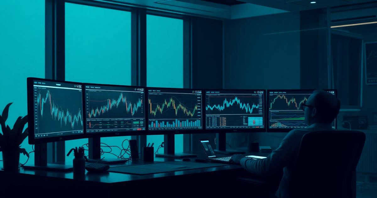 Market structure and liquidity analysis on multi-monitor trading workstation
